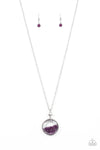 Paparazzi Twinkly Treasury- Necklace Purple Box 135