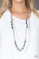 Paparazzi Pearl Pageant None - Necklace Blue Box 123