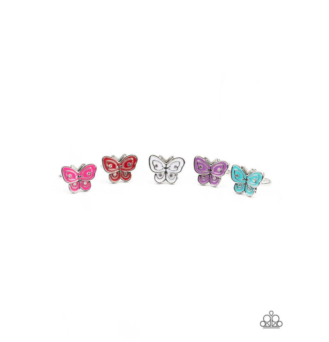 Paparazzi starlet deals shimmer butterfly earrings