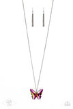Paparazzi The Social Butterfly Effect - Necklace Multi OIL SPILL Box