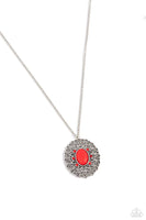 Paparazzi Solar Stunner - Red Necklace Box 31