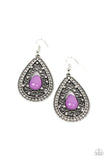 Paparazzi Cloud Nine Couture - Earrings Purple Box 31