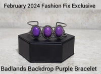 Paparazzi Badlands Backdrop - Bracelet Purple Exclusive Box 140