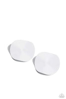 Paparazzi Moody Masterpiece - Earrings White Fashion Fix Exclusive Box 5