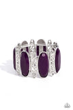 Paparazzi Saturated Sparkle - Bracelet Purple Fashion Fix Exclusive Box 27