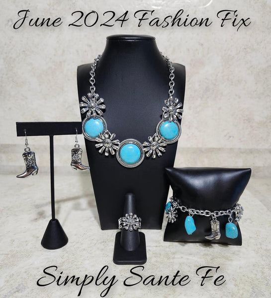 Paparazzi - Simply Santa Fe  - Complete Trend Blend / Fashion Fix - June 2024