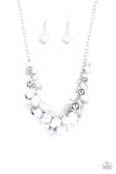 Paparazzi Full Out Fringe - Necklace White - Box 7