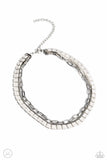 Paparazzi LAYER of the Year - Necklace White Fashion Fix Exclusive Box 79