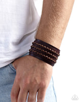 Paparazzi Western Twist - Urban Bracelet Brown Men Box 31