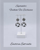 Paparazzi Eastern Entrada - Earrings Black Fashion Fix Exclusive Box 79