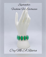 Paparazzi Cry Me A Rivera - Bracelet Green Fashion Fix Exclusive Box 79