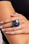 Paparazzi Natural Motley - Ring Blue Fashion Fix Exclusive Box 79