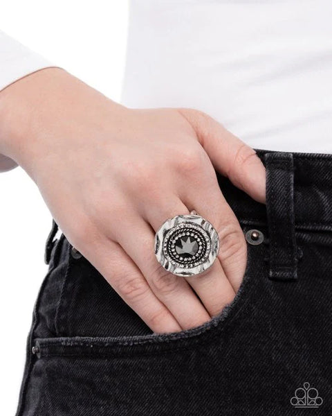 Paparazzi Glistening Grotto - Ring Black - Fashion Fix Exclusive Box 5