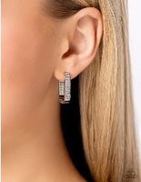 Paparazzi Sinuous Silhouettes - Earrings White Fashion Fix Exclusive Box 20