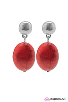 Paparazzi Stone Cliffs  Earrings Red Box 79