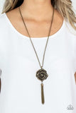 Paparazzi Rosy Redux - Necklace Brass Box 11