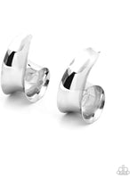 Paparazzi Curly Cadence - Earrings Silver Hoops Fashion Fix Exclusive Box 79