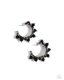 Paparazzi Elite Expense - Black Hoop Earrings Box 31