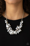 Paparazzi Full Out Fringe - Necklace White - Box 7