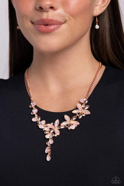 Paparazzi Vibrant Valley - Necklace Copper Opalescent Fashion Fix Exclusive Box 5