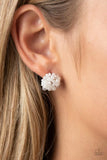 Paparazzi Bunches of Bubbly - White Earrings Box 122