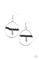 Paparazzi Free Bird Freedom - Black Earrings Box 122