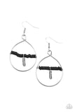 Paparazzi Free Bird Freedom - Black Earrings Box 122