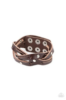 Paparazzi Rugged Roundup  - Urban Bracelet Brown Box 122