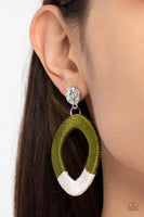 Paparazzi Thats a WRAPAROUND - Earrings Green Box 12