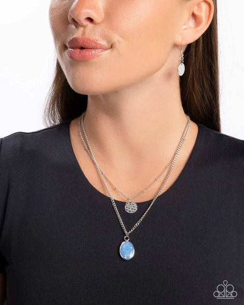Paparazzi Dedicated Diva - Necklace Blue - Fashion Fix Exclusive Box 12