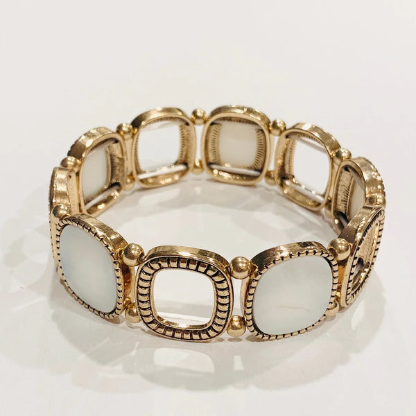 Paparazzi Socialite Shells - Bracelet Gold - Fashion Fix Exclusive Box 12