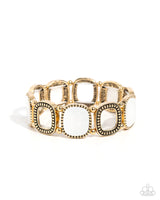 Paparazzi Socialite Shells - Bracelet Gold - Fashion Fix Exclusive Box 12