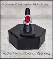 Paparazzi Radiant Remembrance - Ring Red Fashion Fix Box 12