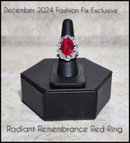 Paparazzi Radiant Remembrance - Ring Red Fashion Fix Box 12