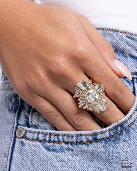 Paparazzi Flair for the CHARISMATIC - Ring Gold Fashion Fix Box 12