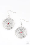 Paparazzi Peppy Poppy - Earrings Red Box 7
