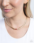Paparazzi Stunning Solitaire - Necklace Red Box 7
