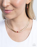 Paparazzi Stunning Solitaire - Necklace Red Box 7