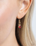 Paparazzi Stunning Solitaire - Necklace Red Box 7