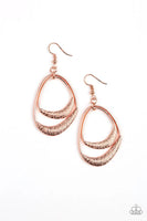 Paparazzi Follow the Beaten Path - Earrings Copper Box 7
