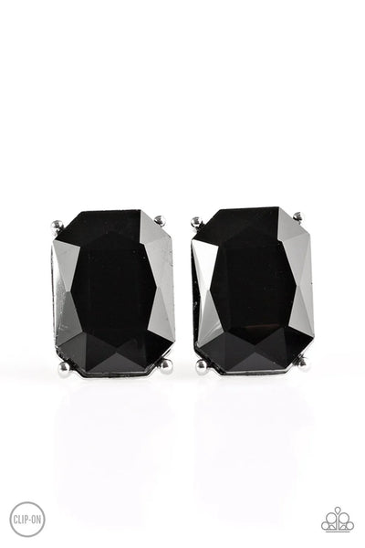 Paparazzi Opera House Hustle - Clip-On Earrings Black Box 7