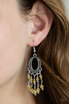 Paparazzi Not The Only Fish In The Sea - Earrings Yellow Box 7