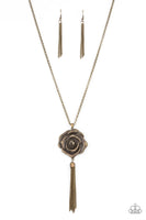 Paparazzi Rosy Redux - Necklace Brass Box 11