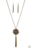 Paparazzi Rosy Redux - Necklace Brass Box 11
