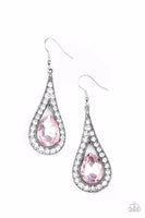 Paparazzi A-Lister Attitude - Iridescent Earrings Pink Box 11