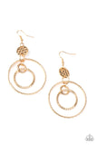 Paparazzi Mechanical Mecca - Earrings Gold Box 11