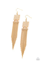Paparazzi Dramatically Deco - Earrings Gold Box 11