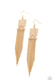 Paparazzi Dramatically Deco - Earrings Gold Box 11