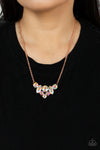 Paparazzi Lavishly Loaded - Iridescent Necklace Copper Box 11