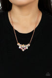 Paparazzi Lavishly Loaded - Iridescent Necklace Copper Box 11